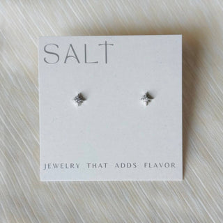 Silver Star Stud Earrings
