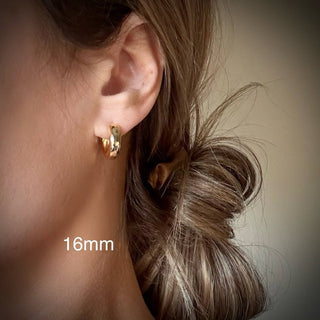 Gold Chubbie Hoops