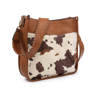 Chloe Cow Crossbody W/ Guitar Strap