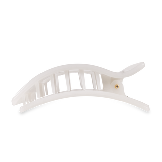 Flat Rectangle Hair Clip | Large | Coconut White