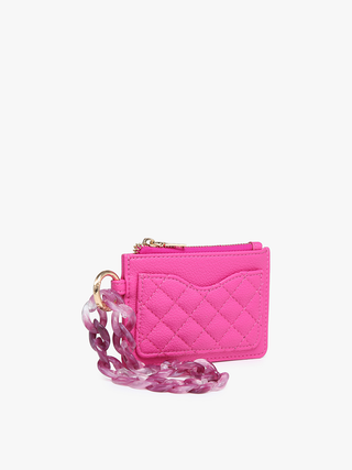 Rhodes Quilted Wallet w/ Chain Bangle