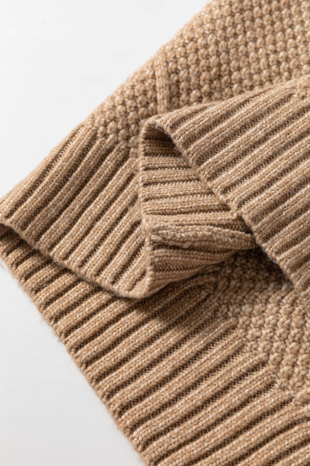 Beige Cable Knit Sweater Dress Rustic Roots 605 Beige Cable Knit Sweater Dress Rustic Roots 605