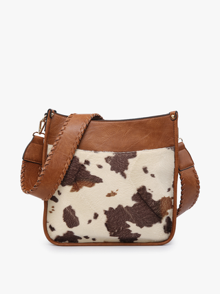 Chloe Cow Crossbody W/ Guitar Strap