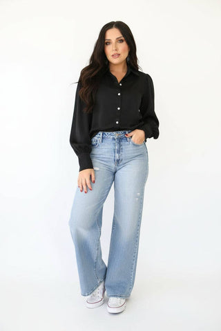 Timeless Solid Black Blouse