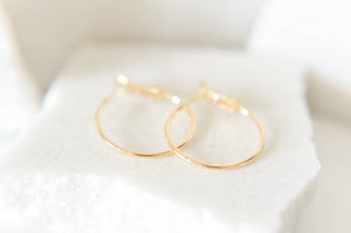 Michelle 18k Gold Plated Hoops