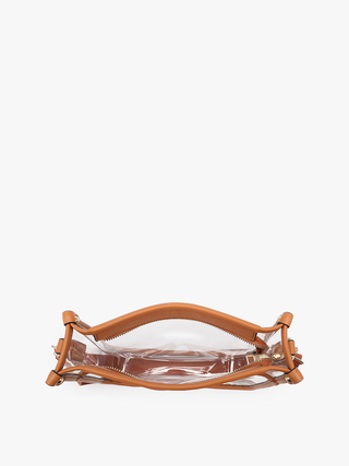 Posie Clear Crossbody w/ Vegan Leather