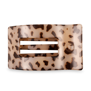 Flat Rectangle Hair Clip | Large | Blonde Tortoise