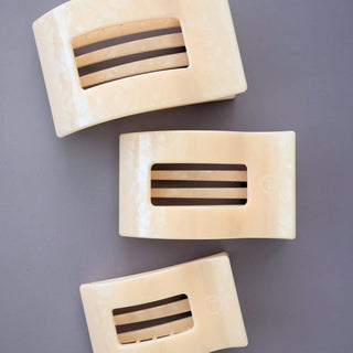 Flat Rectangle Hair Clip | Large | Soft Surf