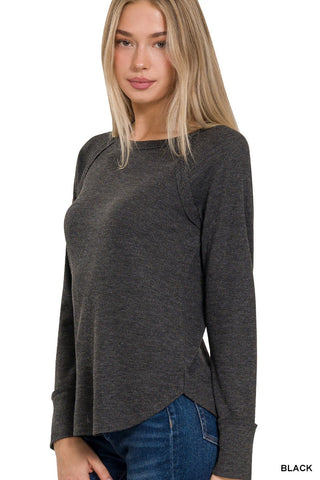 Baby Waffle Long Sleeve Top