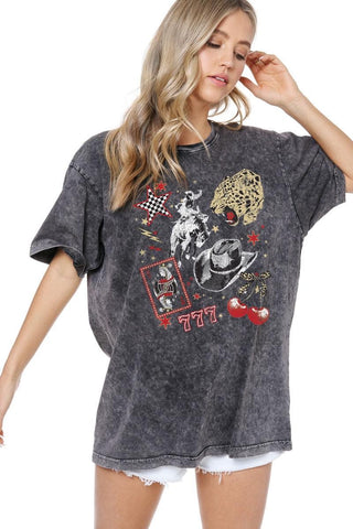 Retro Leopard Western Graphic Tee