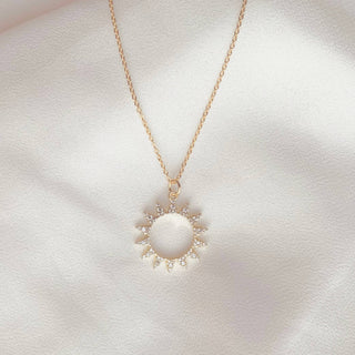 Gold Sunburst Necklace