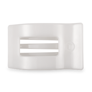 Flat Rectangle Hair Clip | Large | Coconut White