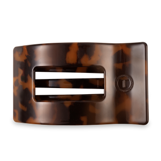 Flat Rectangle Hair Clip | Large | Tortoise