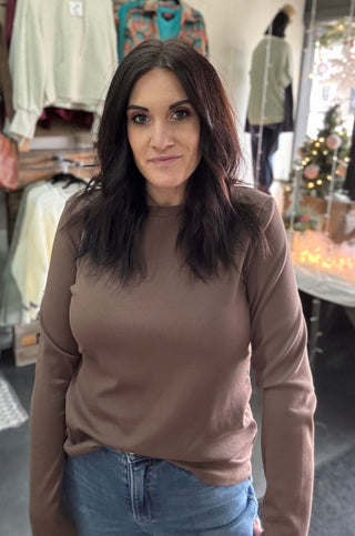 High Neck Long Sleeve Tee