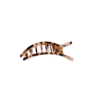 Flat Rectangle Hair Clip | Small | Blonde Tortoise