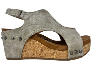 Emily Cream Wedge Sandal
