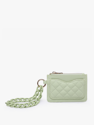 Rhodes Quilted Wallet w/ Chain Bangle