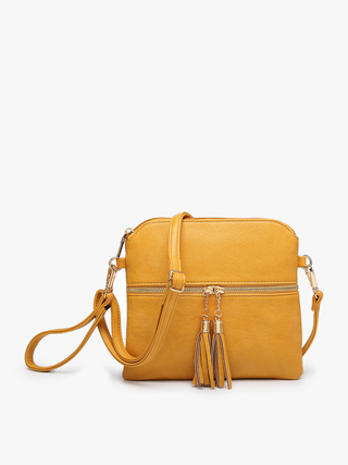 Tara Double Zip Crossbody/Wristlet