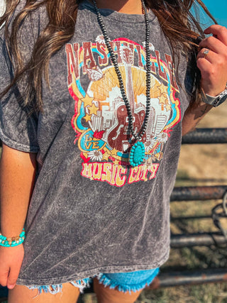 Nashville Music City Graphic Tee