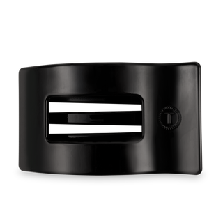 Flat Rectangle Hair Clip | Large | Jet Black