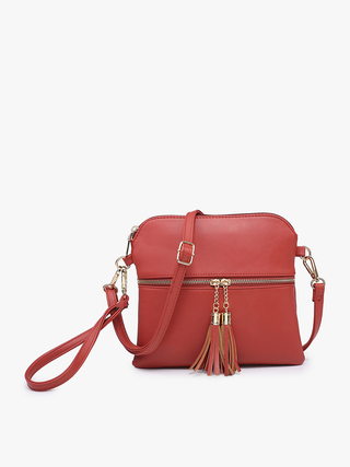 Tara Double Zip Crossbody/Wristlet