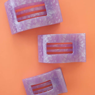 Flat Rectangle Hair Clip | Medium | Lavender Mist