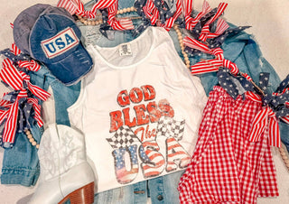 God Bless The USA Graphic Tank