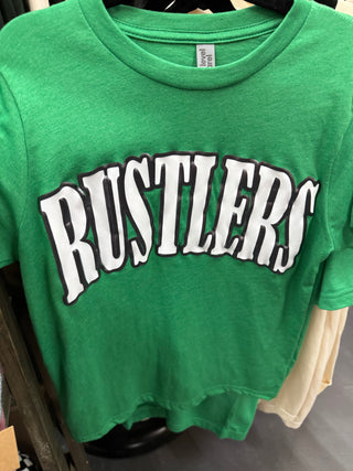 Green Metallic Puff Rustlers Tee