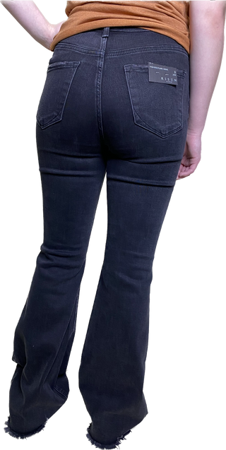 Risen Black High Rise Flare Jeans