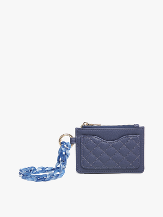 Rhodes Quilted Wallet w/ Chain Bangle