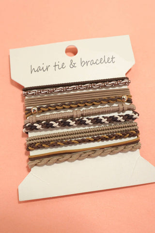 Bracelet Hair Ties 8 pack