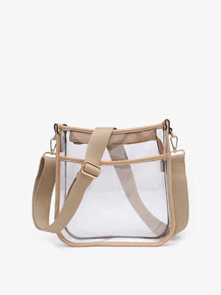 Posie Clear Crossbody w/ Vegan Leather