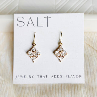 Juliette Crystal Jewel Hook Earrings