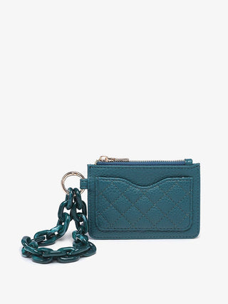 Rhodes Quilted Wallet w/ Chain Bangle