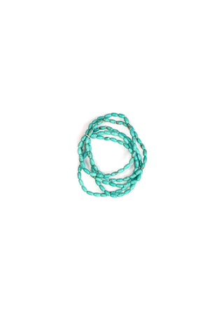 5 Strand Green Turquoise Dainty Beaded Bracelet