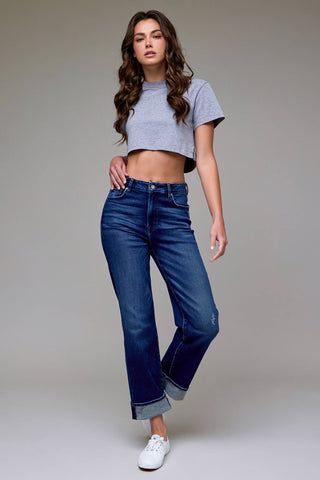 Hidden Tracey Cuffed Straight Jean