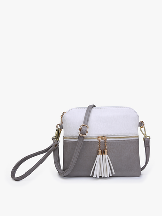 Tara Double Zip Crossbody/Wristlet