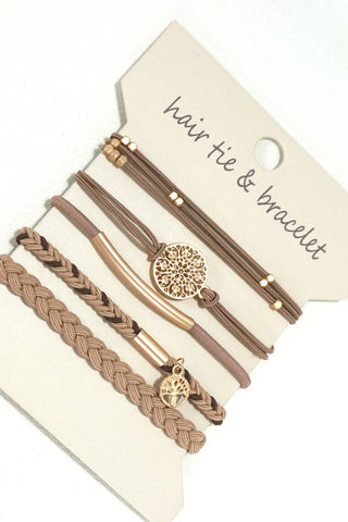 Bracelet Hair Ties 5 pack