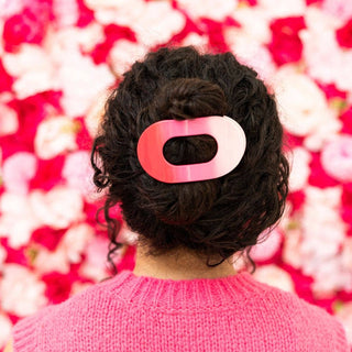 Flat Round Hair Clip | Large | Kiss & Tell