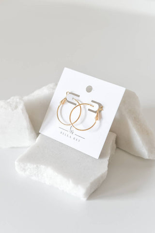 Michelle 18k Gold Plated Hoops