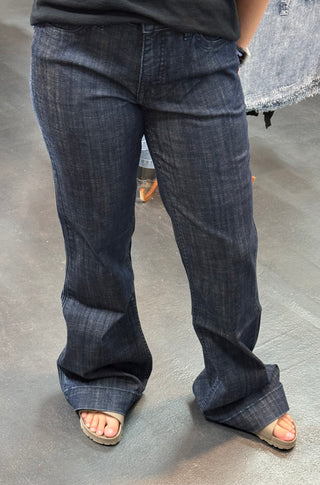 Cassi Rock & Roll Raised Denim Trouser