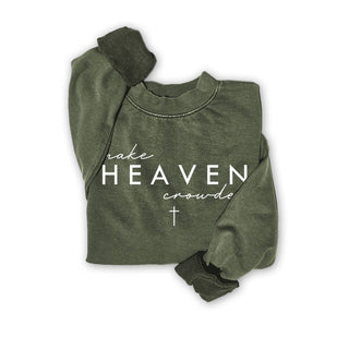 Olive Make Heave Crowded Crewneck Sweatshirt
