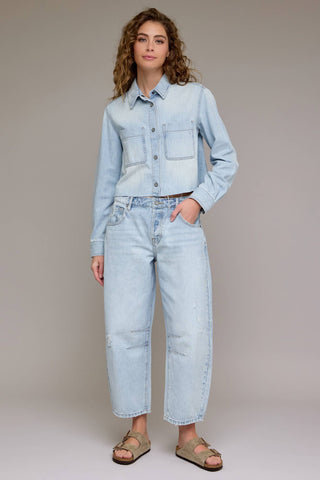 Hidden Sammie Cropped Barrel Jean