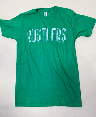 Rustlers Distressed Kelly Green Tee