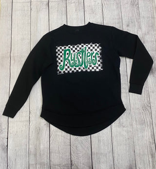 Checkered Rustlers Black Sweatshirt
