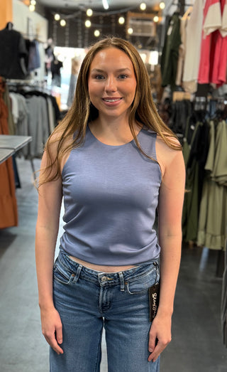 Denim Cloud Basic Tank
