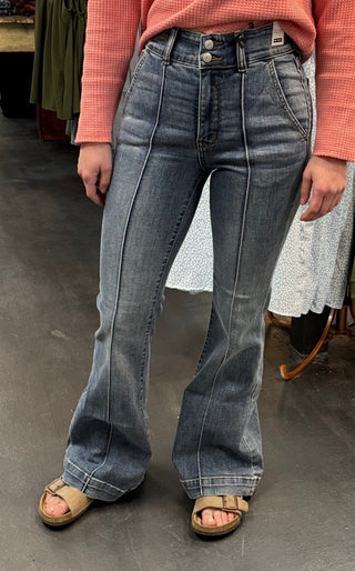 Nicole Judy Blue Trouser Flare