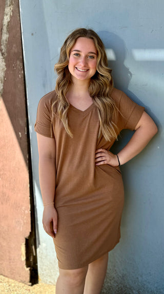 Camel shirt dress shop