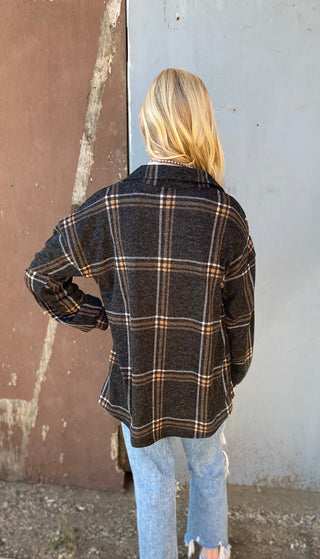 Autumn Breeze Plaid Shacket