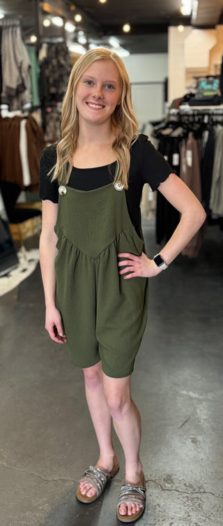 She's a Doll Olive Romper